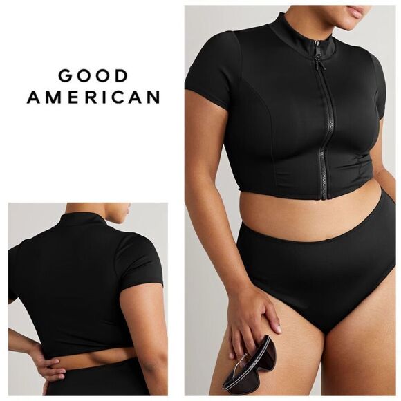 New. Good American scuba black surf top. XL. Retails $89 - Picture 1 of 16